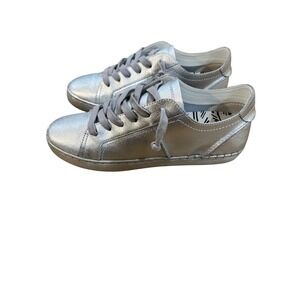 Dolce Vita Zalen Platinum Leather Low Top Sneakers Women Size‎ 10